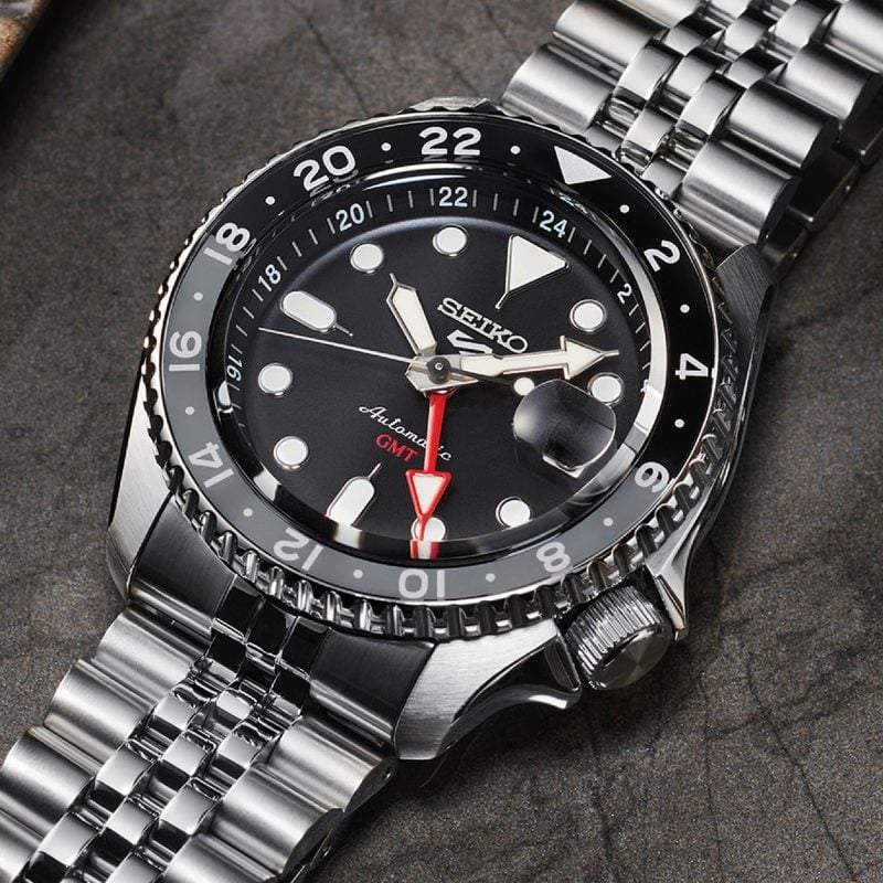 Seiko 5 Sports ‘Black Grape’ GMT SKX Re-Interpretation Men's Watch