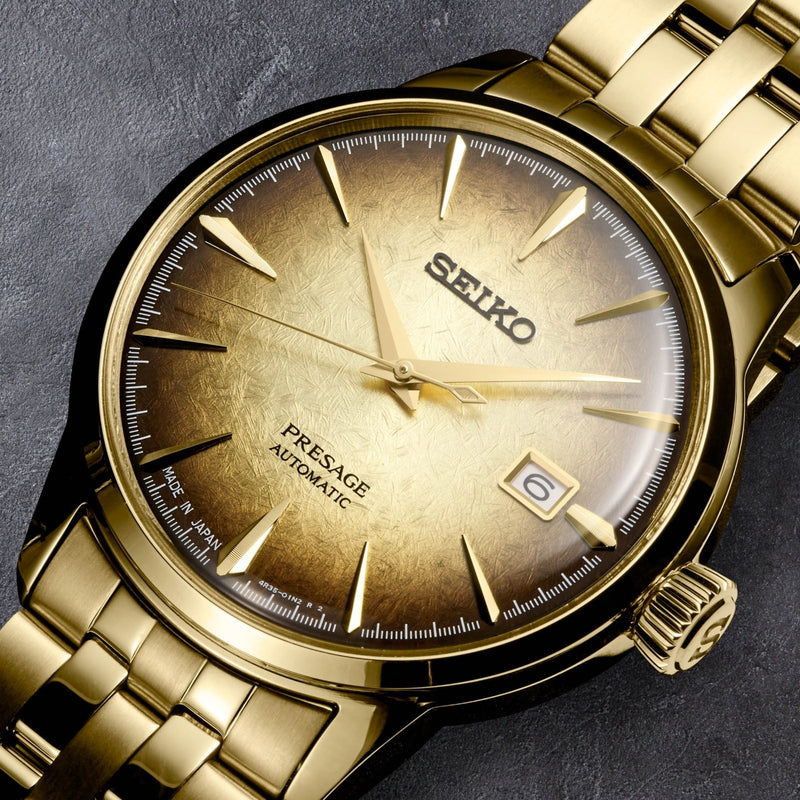 Seiko Presage 40.5mm Gold Automatic Men&