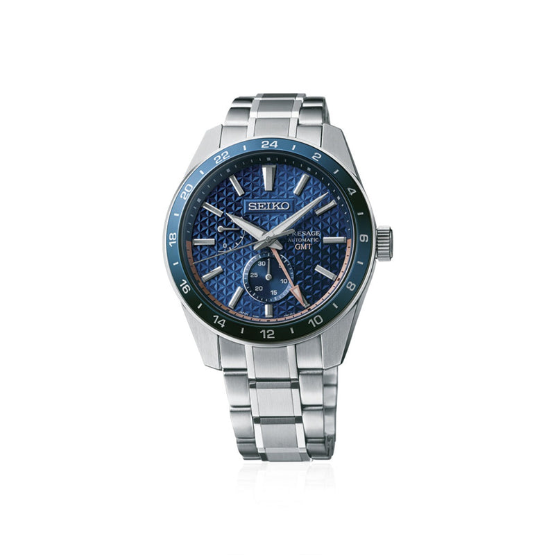 Seiko Presage 42mm Blue Automatic with Manual Winding Men&