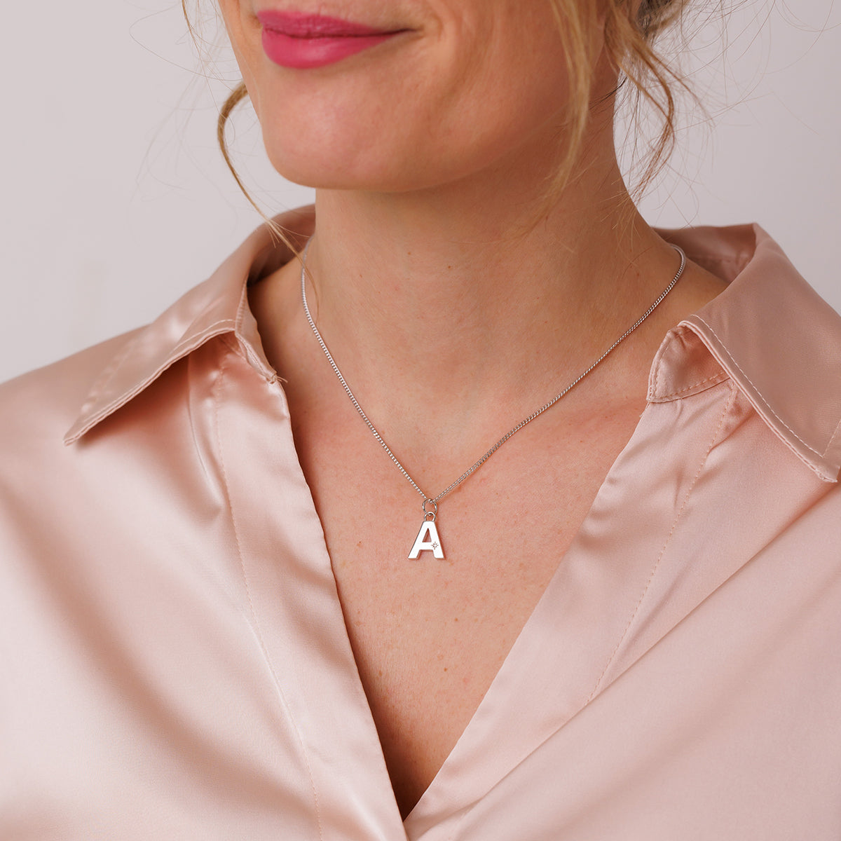 Steff Silver & Diamond Initial Charms