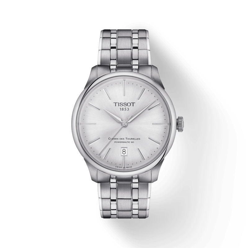 Tissot Chemin Des Tourelles Powermatic 80 39mm White Swiss Quartz Men&