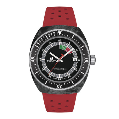 Tissot Sideral Powermatic 80 41mm Red Automatic Men's Watch - Steffans Jewellers