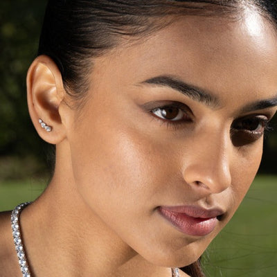 CARAT* London Sterling Silver Noa Ear Climber