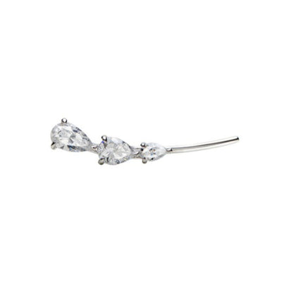 CARAT* London Sterling Silver Noa Ear Climber