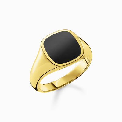 Thomas Sabo Ring Classic Black-Gold