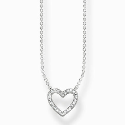 Thomas Sabo Sterling Silver Open Heart Necklace