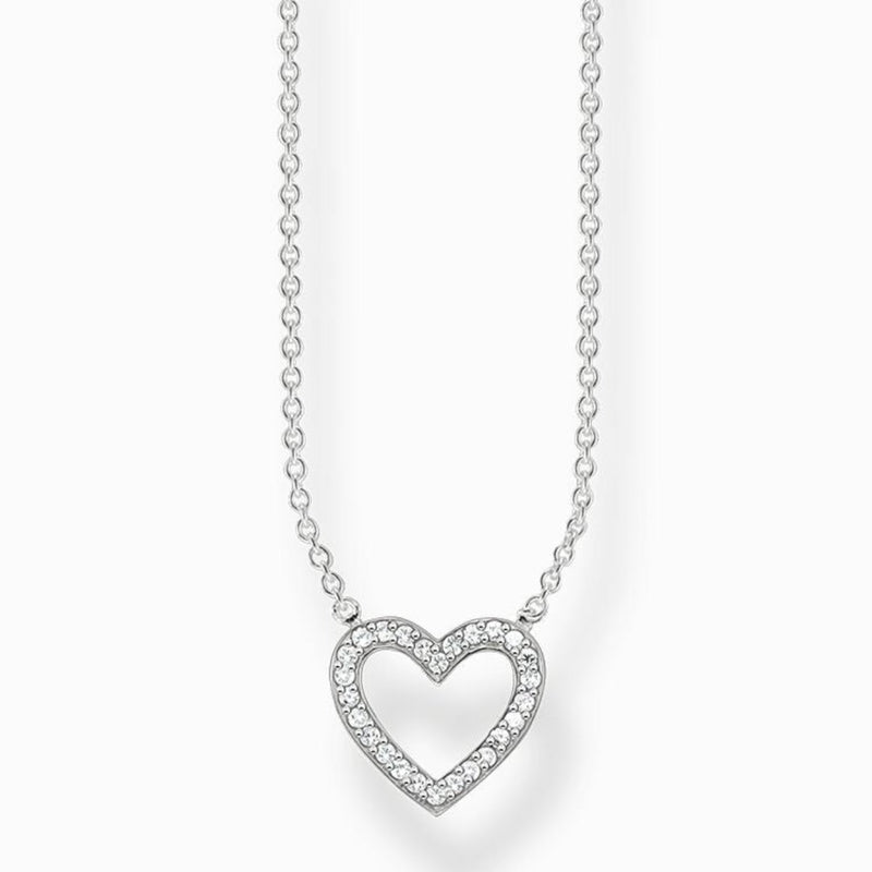 Thomas Sabo Sterling Silver Open Heart Necklace