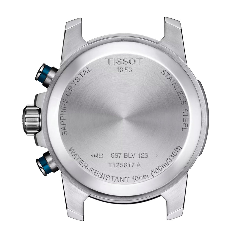 Tissot Supersport Chrono Blue Dial Stainless Steel Men&