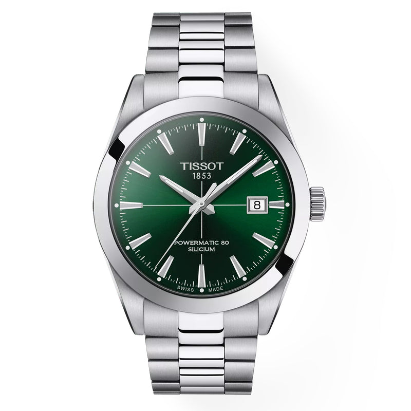 Tissot Powermatic 80 Silicium Green Dial Stainless Steel Men&