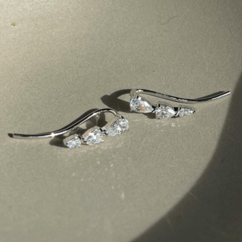 CARAT* London Sterling Silver Noa Ear Climber