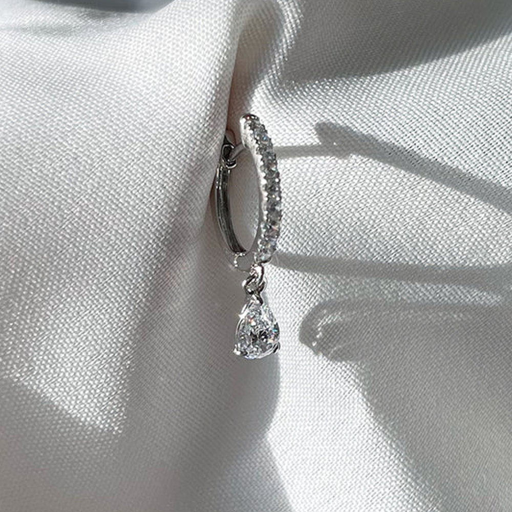 CARAT* London Sterling Silver Leni Hoop Earring