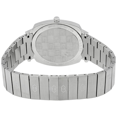 Gucci Grip Interlocking G 38mm Silver Quartz Watch