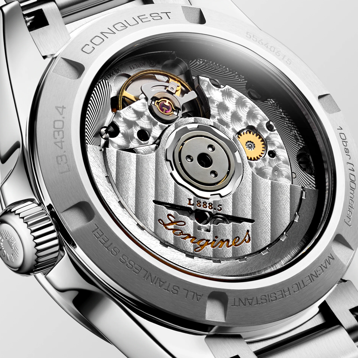 Longines Conquest 34mm Mother Of Pearl Dial Automatic Women's Watch