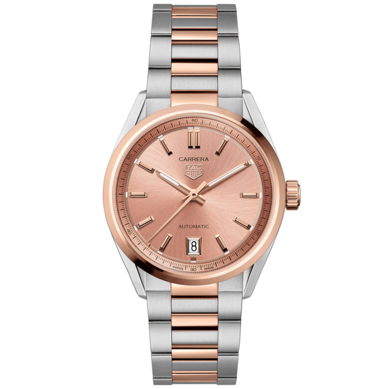 Tag Heuer Carrera 36 mm Rose Champagne Automatic Ladies Watch