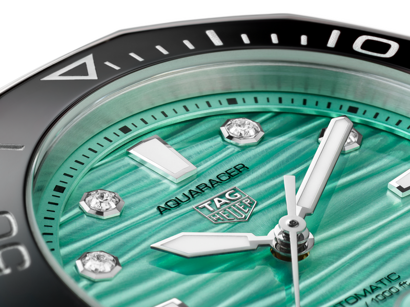 TAG Heuer Aquaracer 36mm Green Dial Automatic Ladies Watch