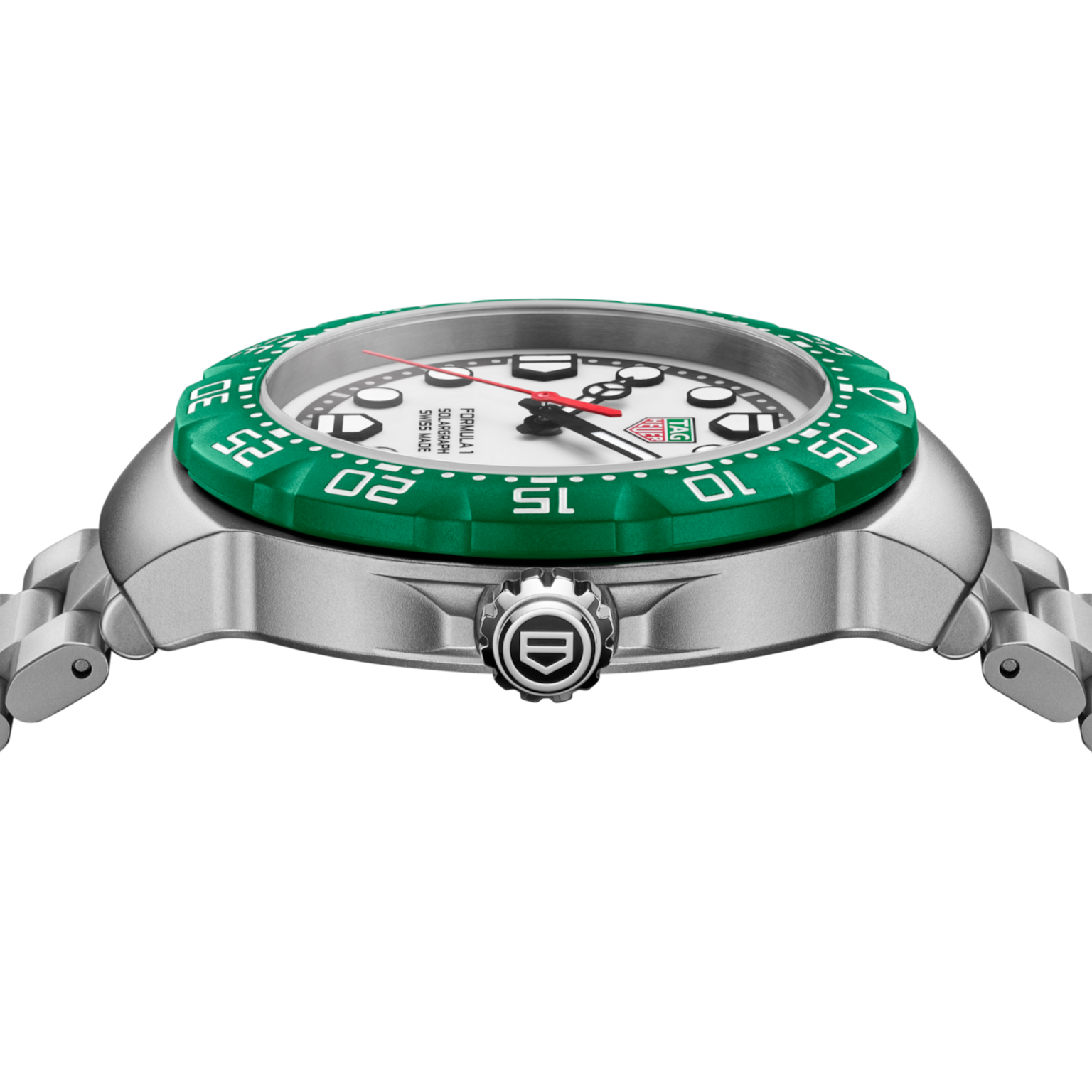 TAG Heuer Green and White Dial Formula 1 Solargraph Men's Watch