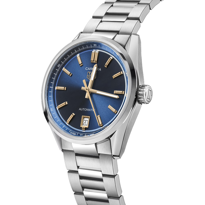 TAG Heuer Carrera Date 36mm Blue Dial Automatic Men&