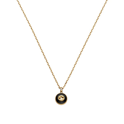 Gucci 18K Yellow Gold Interlocking Necklace