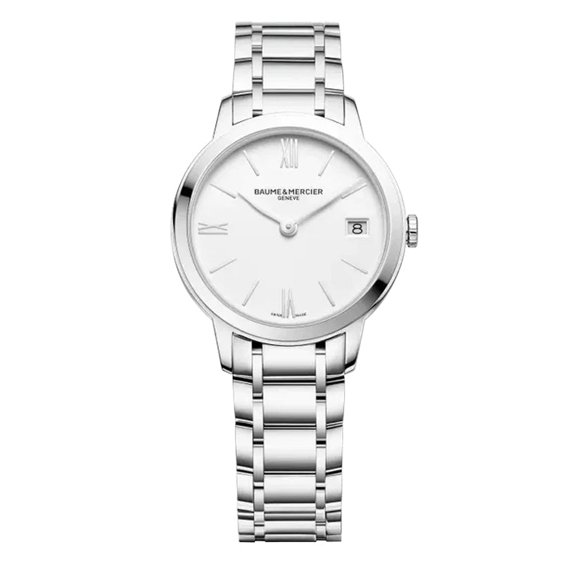 Baume & Mercier Classima 10335 31mm Silver Quartz Ladies Watch