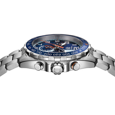 Tag Heuer Formula 1 X Gulf 43mm Blue Quartz Chronograph Men's Watch caz101at.ba0842 - Steffans Jewellers