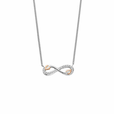 Clogau Silver Gold Tree of Life Infinity Necklace
