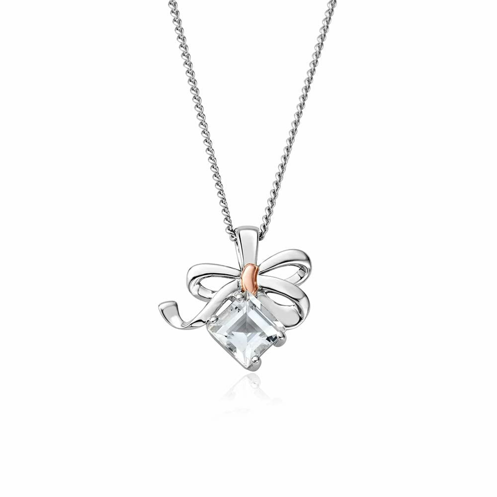 Clogau® Christmas Bow Silver Pendant