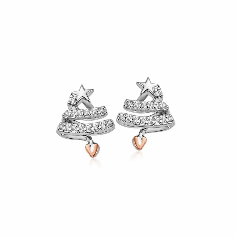 Clogau® Christmas Tree Silver Stud Earrings