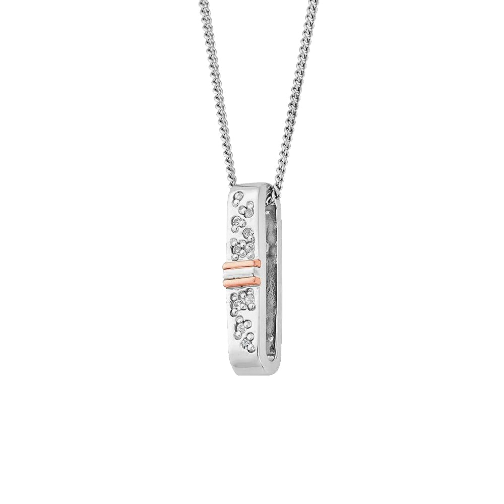 Clogau® Cariad Sparkle White Topaz Drop Necklace