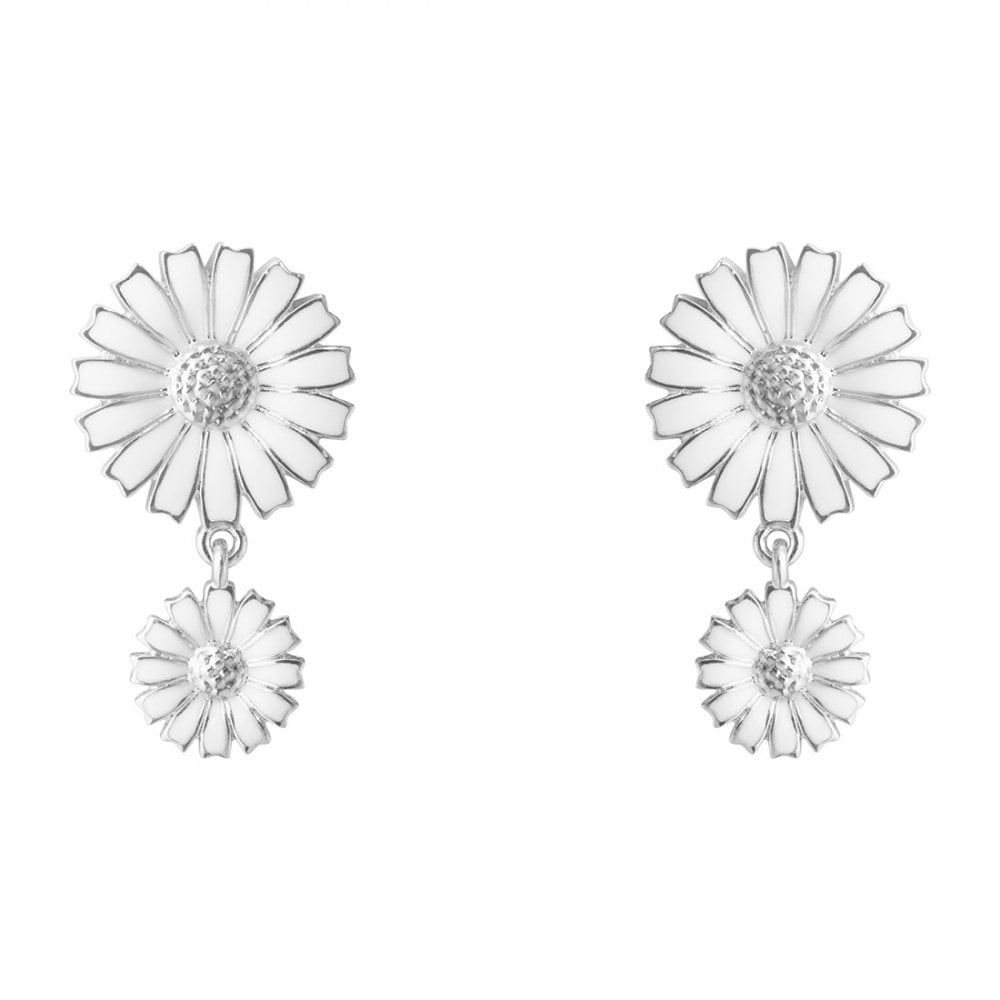 Georg Jensen Sterling Silver Daisy Earrings