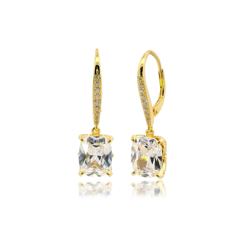 Georgini Sydney Soirée Elaine Cushion Cut Drop Earrings