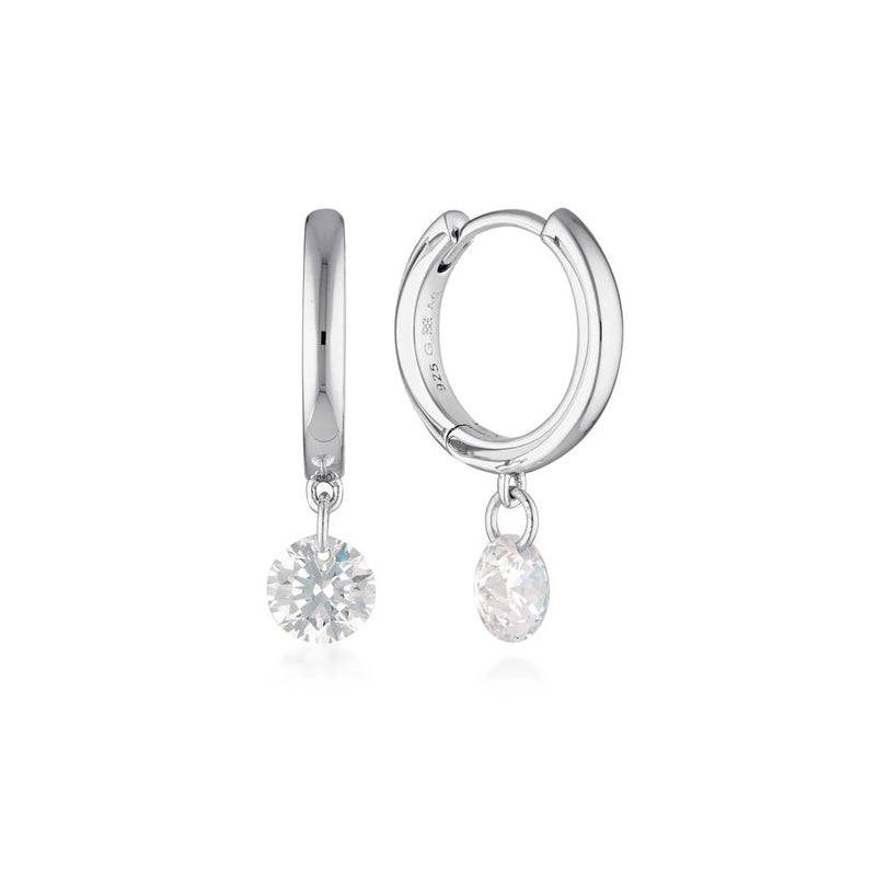 Georgini Sterling Silver Mirage Alice Droplet Earrings