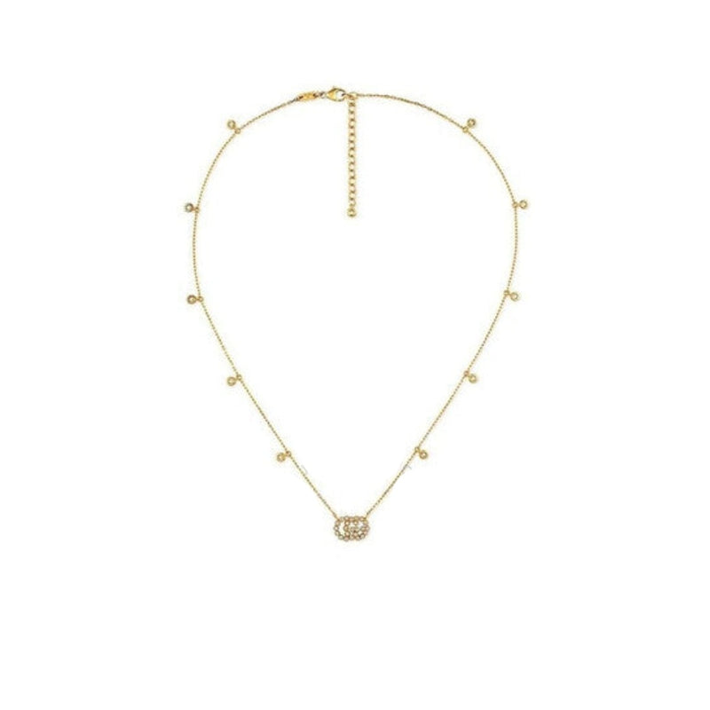 Gucci GG Running 18ct Yellow Gold & Diamonds Necklace