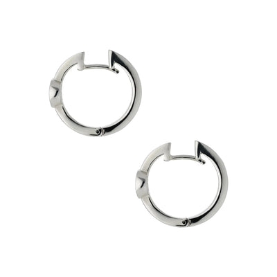 Gucci Interlocking Silver Hoop Earrings