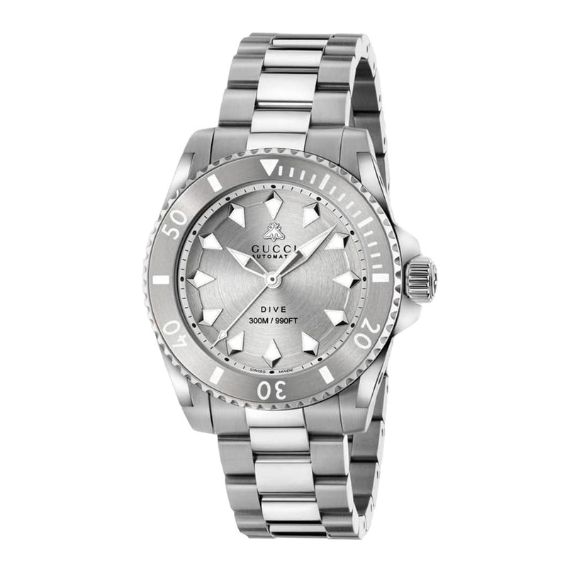 Gucci Dive 40mm Automatic Silver Dial Unisex Watch