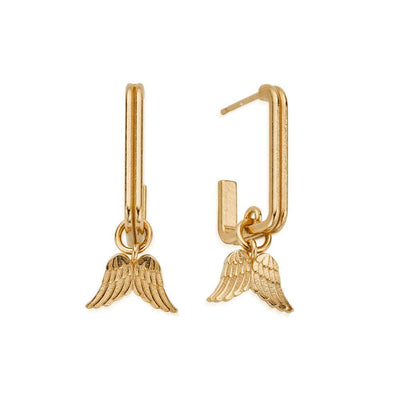 ChloBo Guidance Rectangular Gold Hoop Earrings