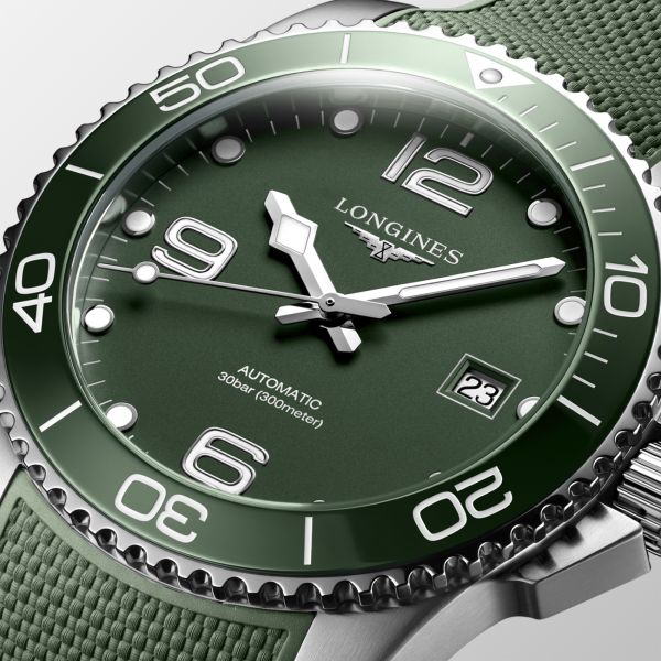Longines HydroConquest 41mm Green Matt Automatic Men's Watch