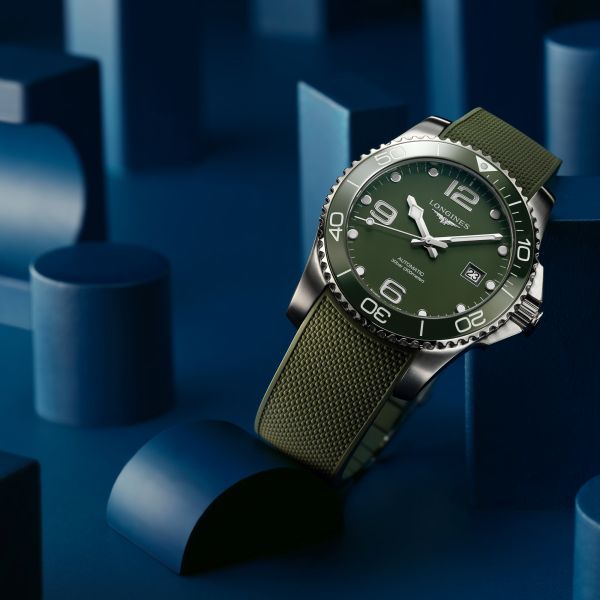 Longines HydroConquest 41mm Green Matt Automatic Men's Watch