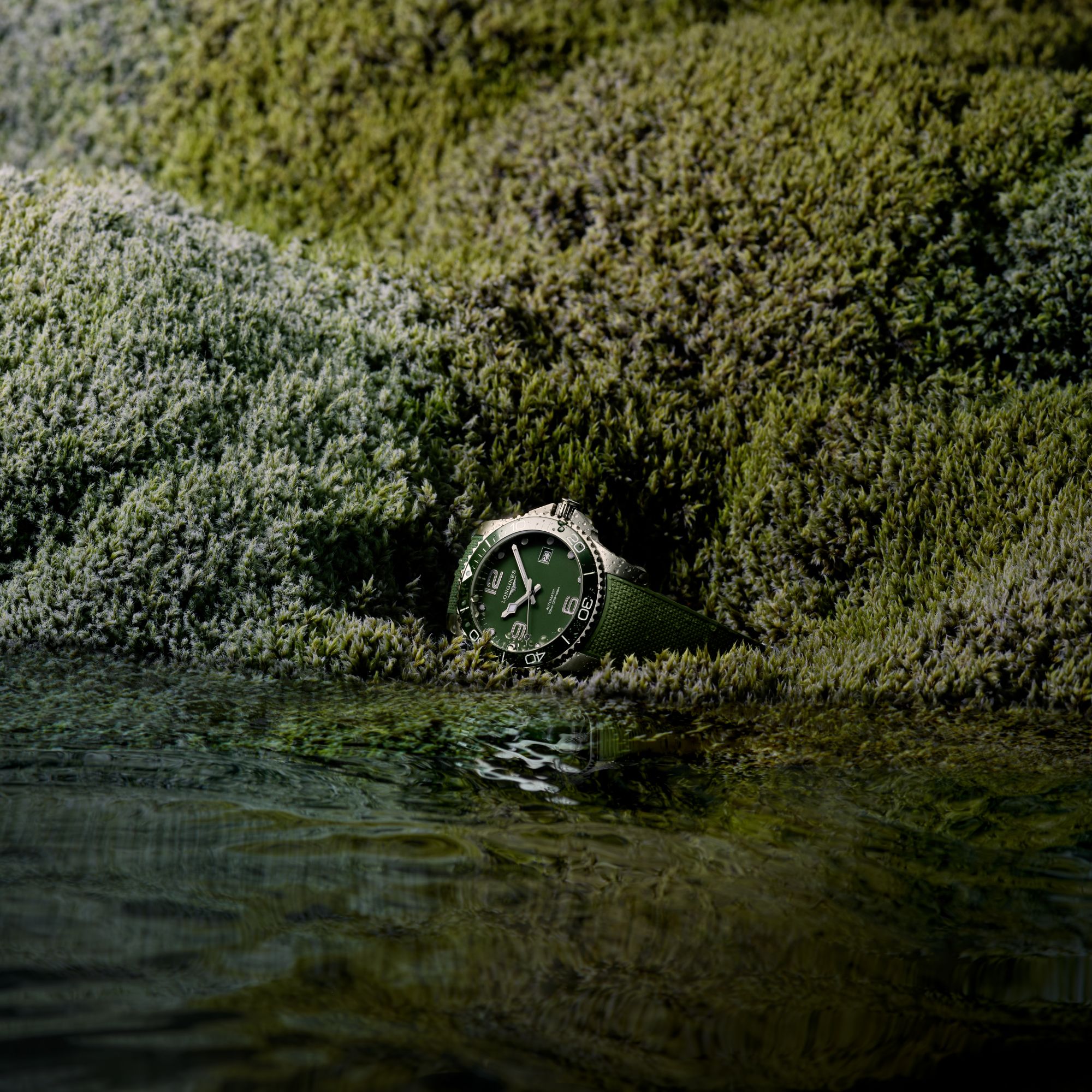 Longines HydroConquest 41mm Green Matt Automatic Men's Watch