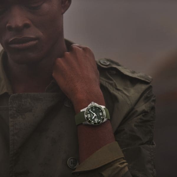 Longines HydroConquest 41mm Green Matt Automatic Men's Watch