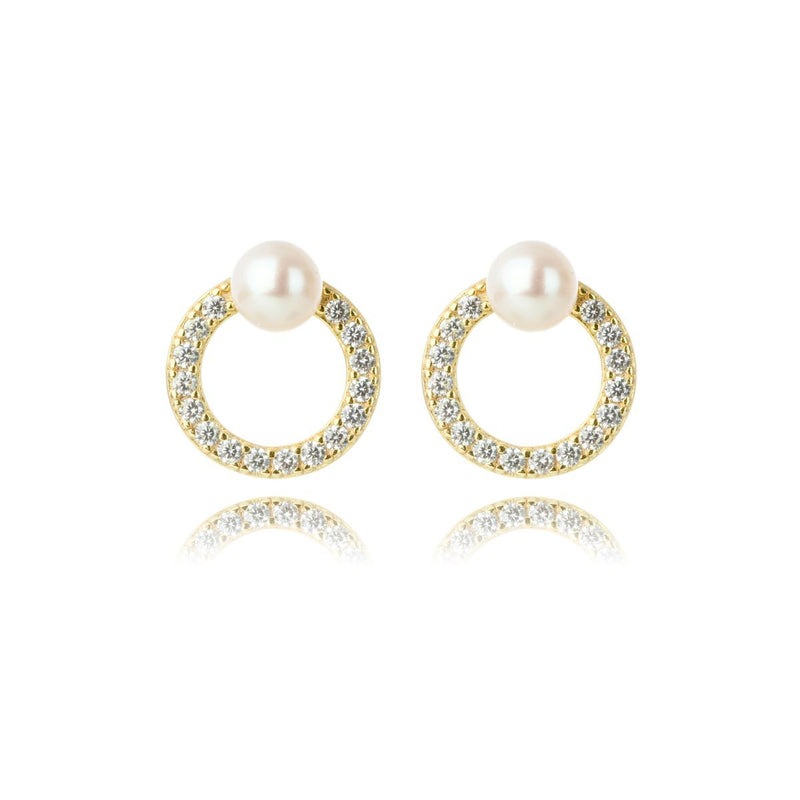 Georgini Gold Plated Pearl Earring