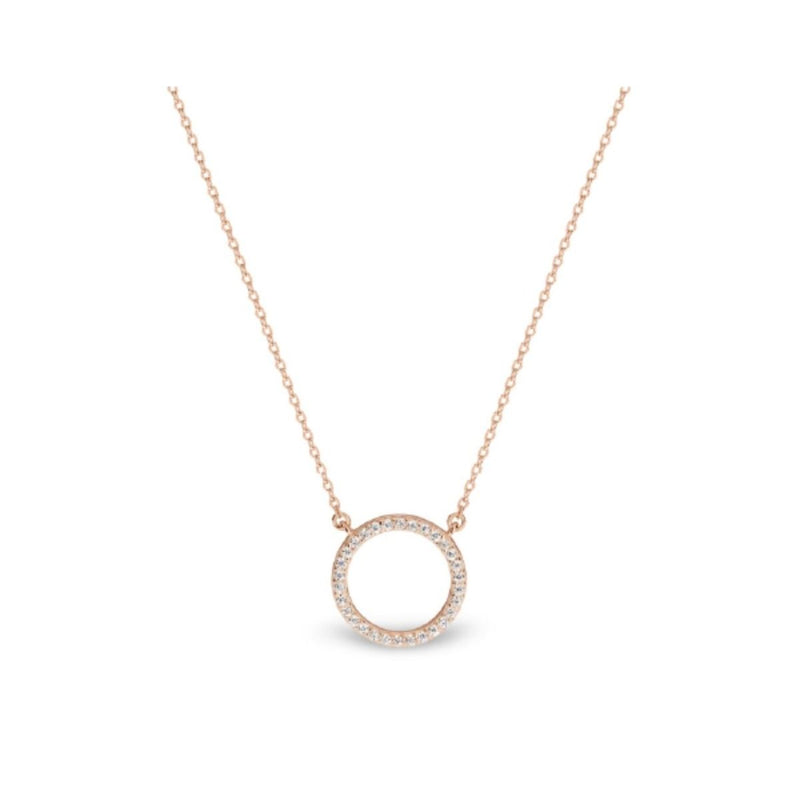 Georgini Sterling Silver Ara Open Circle Pendant Necklace