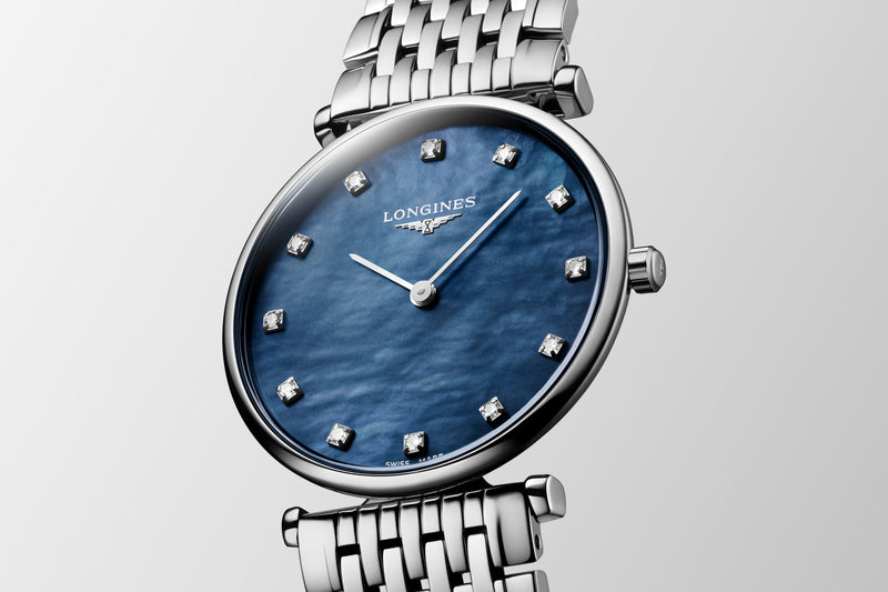 Longines La Grande Classique 24mm Blue Mother Of Pearl Quartz Ladies Watch