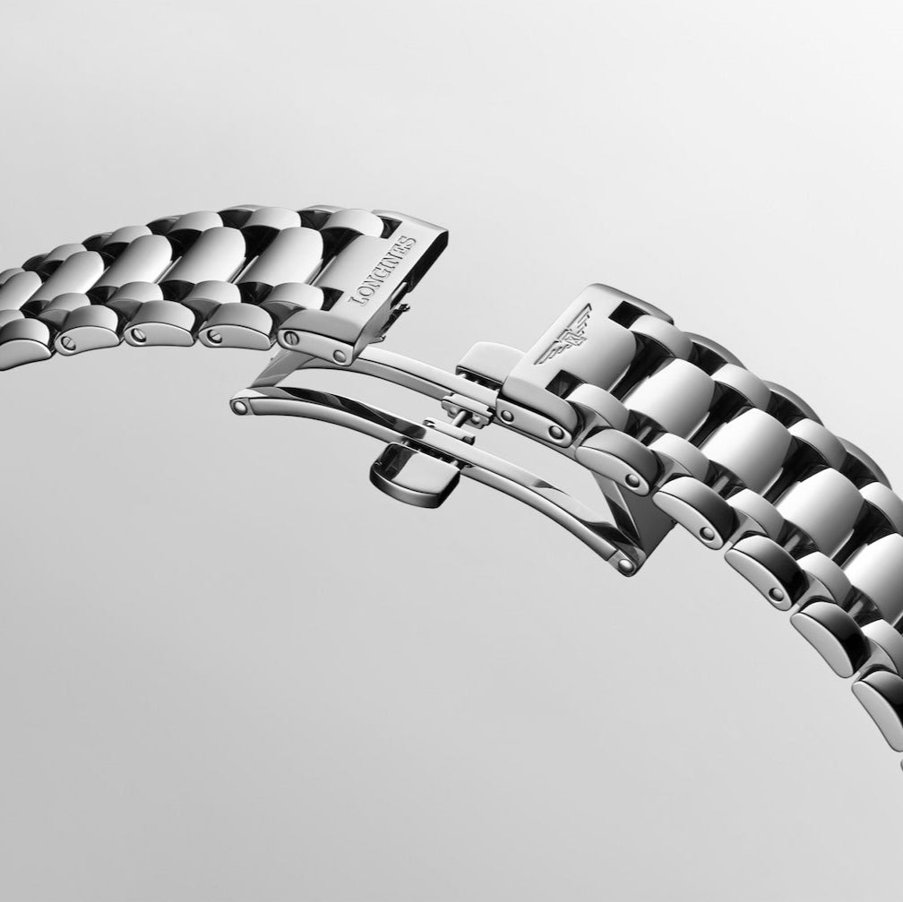 Longines Primaluna 34mm Silver Moonphase Automatic Ladies Watch