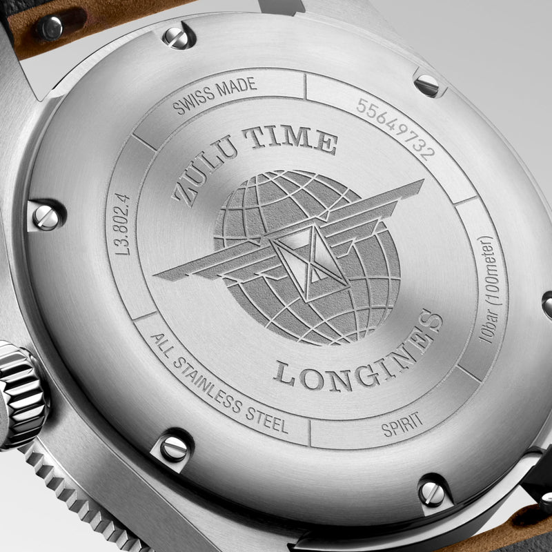 Longines Spirit Zulu 39mm Grey Automatic Men&