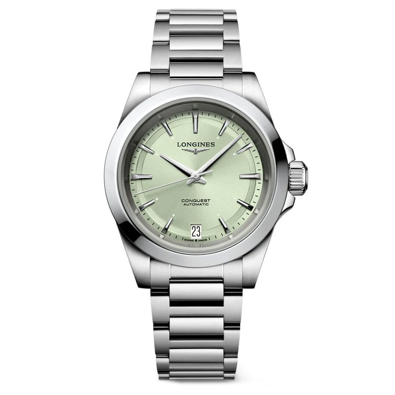 Longines Conquest 41mm Green Automatic Ladies Watch