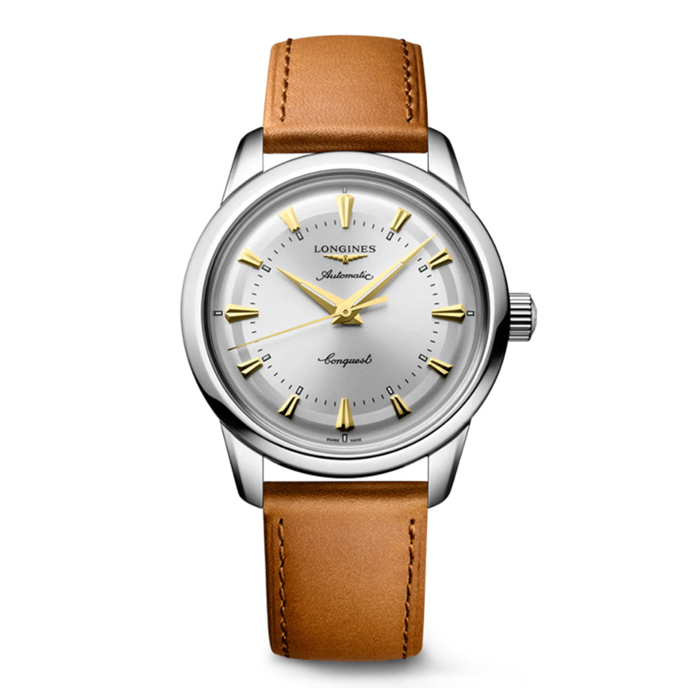 Longines Conquest Heritage 38mm Silver Automatic Men's Watch