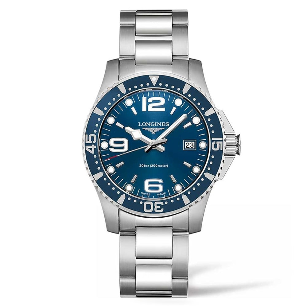 Longines Hydroconquest  41mm Sunray Blue Dial Quartz Men's Watch