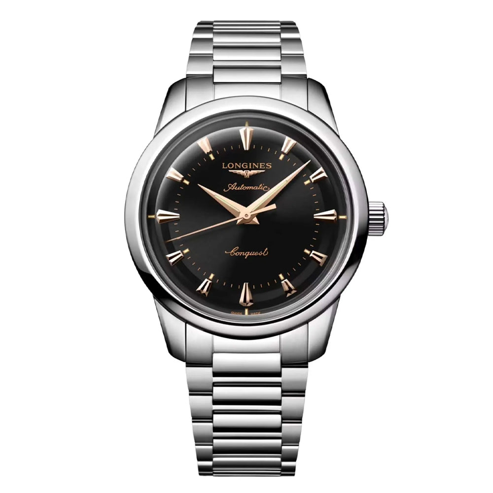 Longines Conquest Heritage 40mm Black Dial Automatic Men's Watch