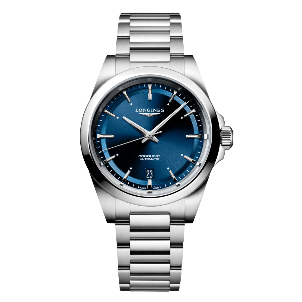 Longines Conquest 38mm Blue Automatic Mens Watch