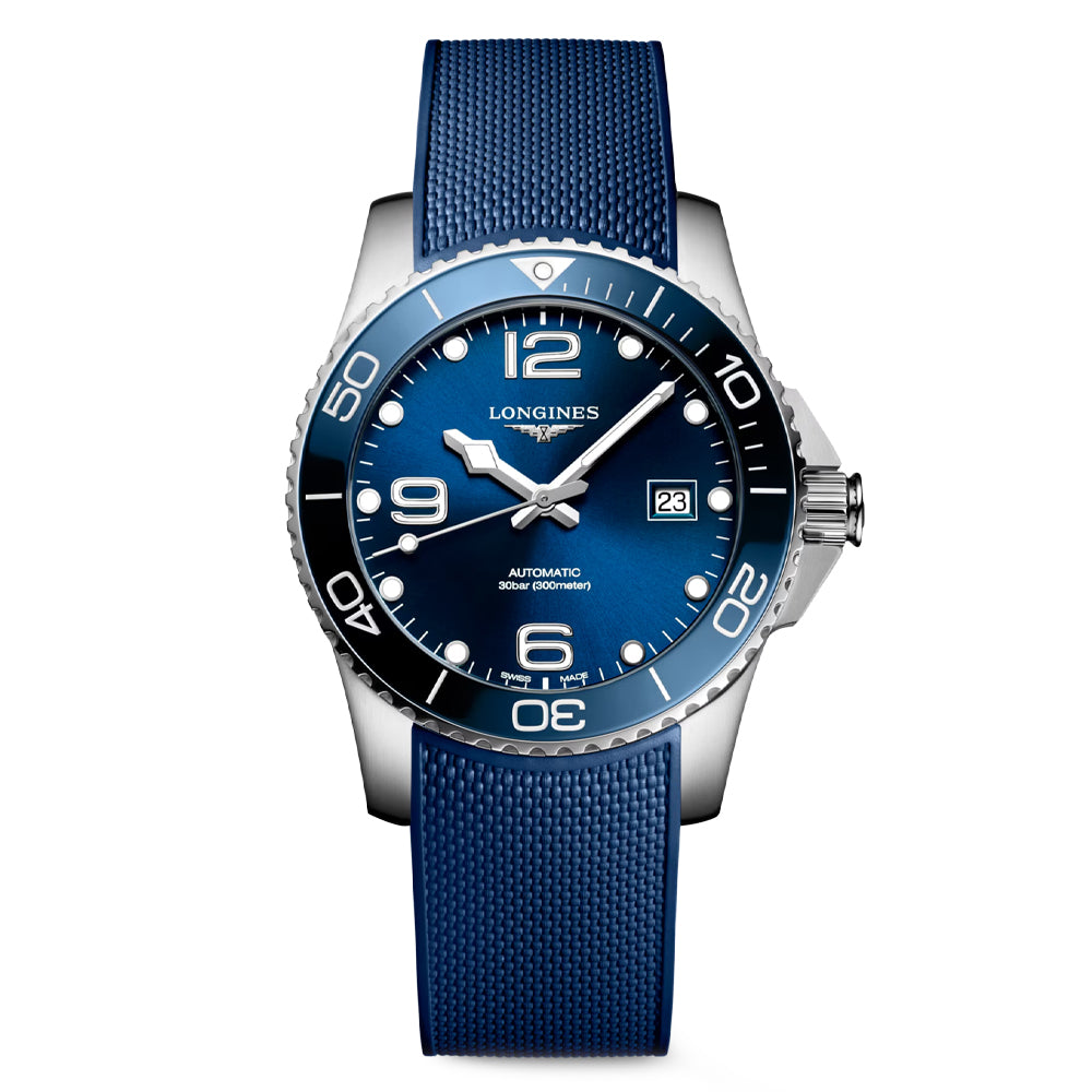 Longines HydroConquest Blue Ceramic & Stainless Steel Men's Watch